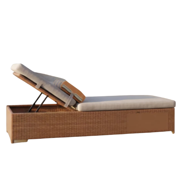 Lix Luxury Rattan Sun Lounger