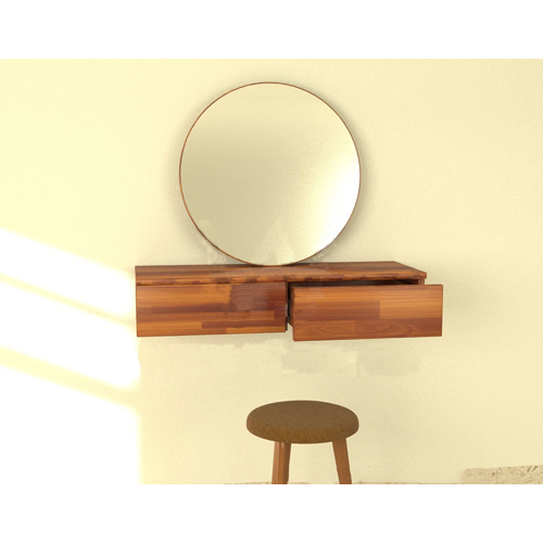 Vee Vanity Set (Teak). @HOG - Home Office Garden Online Marketplace