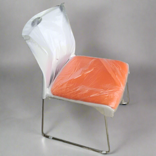 Single Seater Stainless Steel Visitor Chair with Cushion
