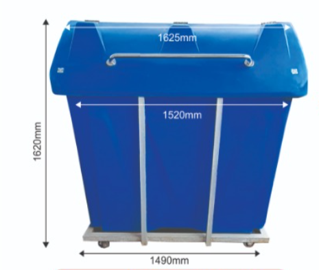 2000 Litres Plastic Wheelie Refuse Bin. @HOG - Home Office Garden Online Marketplace