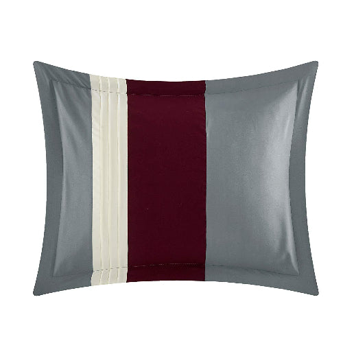 8pc Bedding Set with Duvet Covers & 4 Pillowcases - Burgundy @HOG - Home Office Garden Online Marketplace