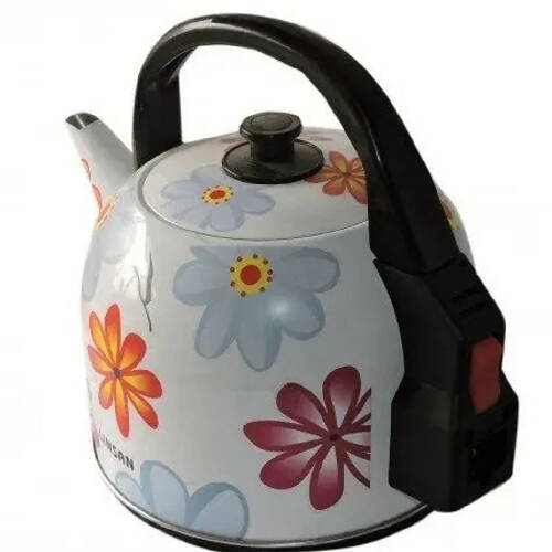 Linsan Round Floral Print Electric Kettle - 4.8L