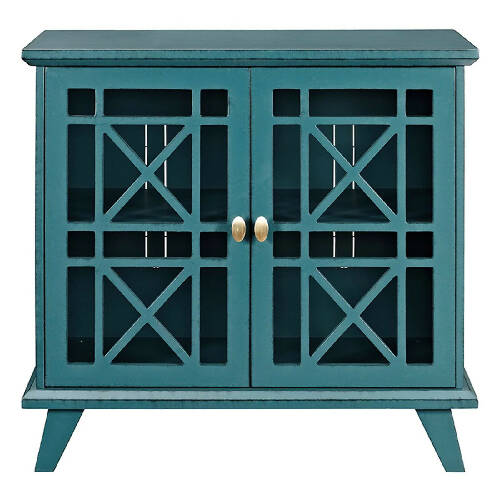 Walker Edison Gwen Fretwork Accent Console - 32-Inch Home Office Garden online marketplace