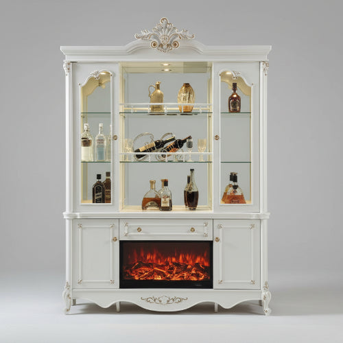 Antique Bar Cabinet - White @HOG - Home Office Garden Online Marketplace