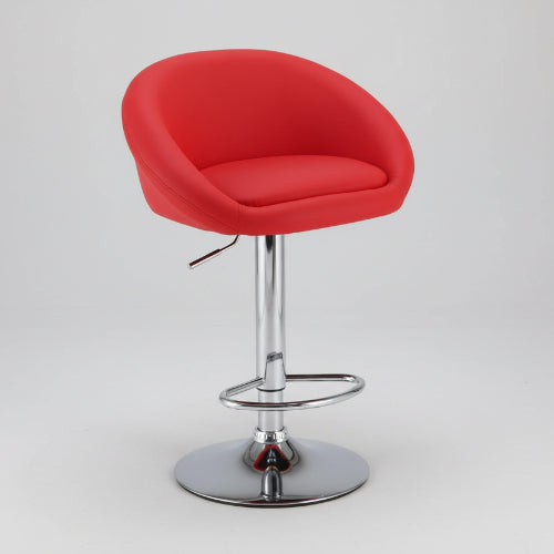 Apollo Upholstered Red Gas Lift Bar Stool @HOG - Home Office Garden Online Marketplace