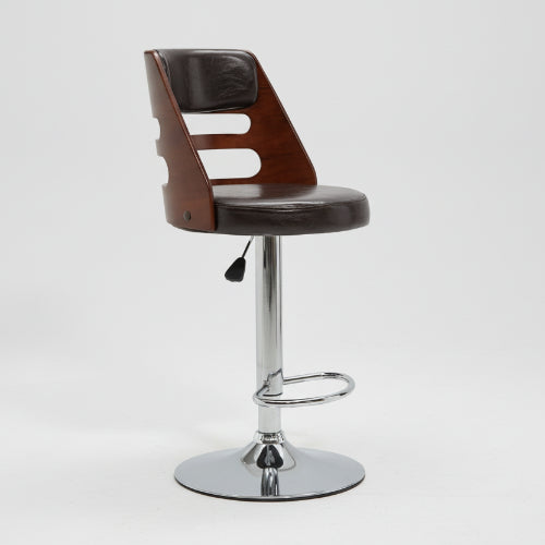 Bar Stools Walnut Wooden @HOG - Home Office Garden Online Marketplace