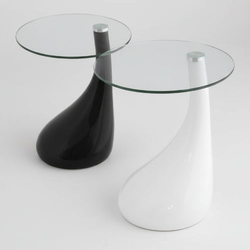 Contemporary Side Table - Black + White @HOG - Home Office Garden Online Marketplace