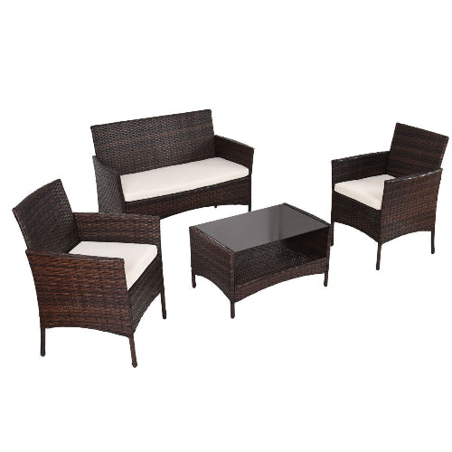 Costway 4 PCS Outdoor Patio Rattan Furniture Set. @HOG - Home Office Garden Online Marketplace