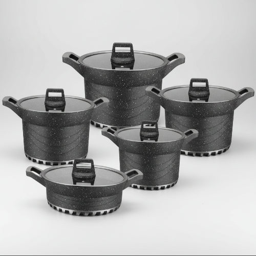 Linsan Die Cast Cookware Set-10 Pieces @HOG - Home Office Garden Online Marketplace