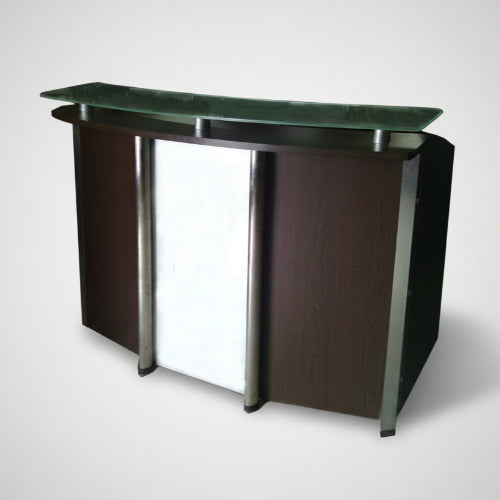 Modern Glass Top Reception Table - 1.8m @HOG - Home Office Garden Online Marketplace