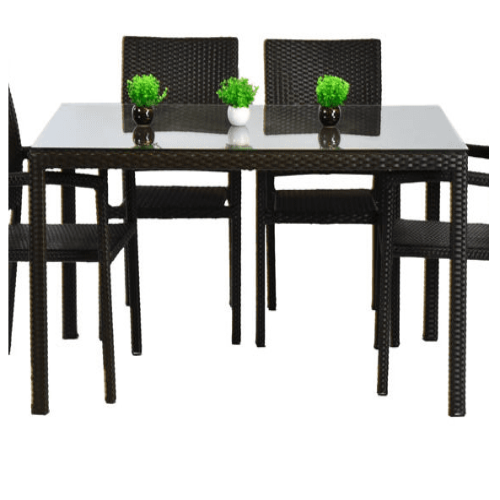 Panama Rattan 6 Seater Rectangular Dining Set. @HOG - Home Office Garden Online Marketplace