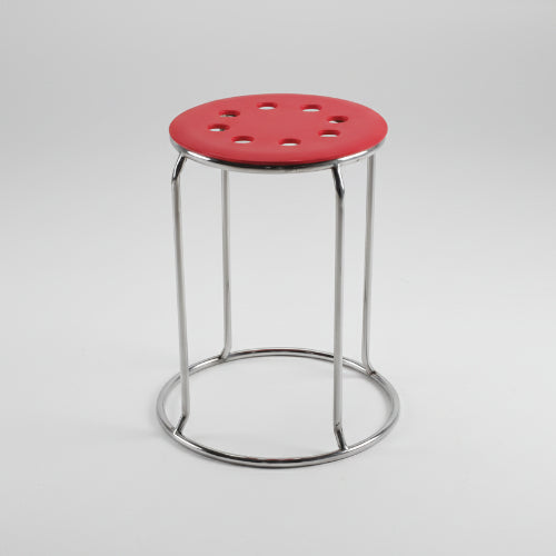 Round Chrome Fiber Top Stool @HOG - Home Office Garden Online Marketplace