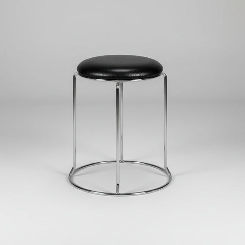 Round Chrome PU Leather Top Stool @HOG - Home Office Garden Online Marketplace