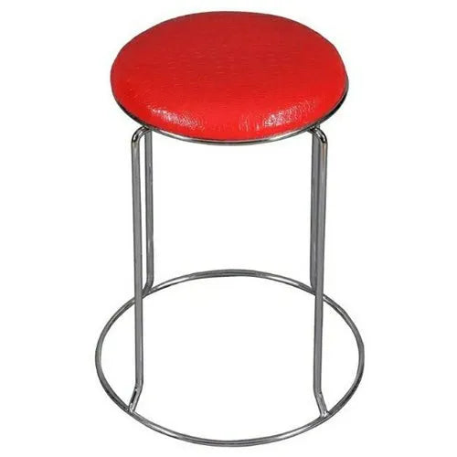 Round Chrome PU Leather Top Stool @HOG - Home Office Garden Online Marketplace