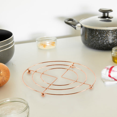 Round Chrome Trivet Copper @HOG - Home Office Garden Online Marketplace