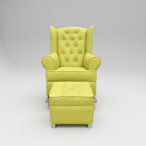 Wing Back Rocking Chair and Ottoman @HOG - Home Office Garden Online Marketplace