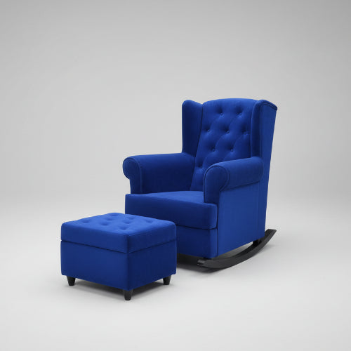 Wing Back Rocking Chair and Ottoman @HOG - Home Office Garden Online Marketplace