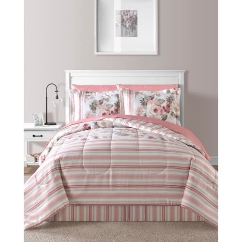 FiDEL California King Irene 8-piece Reversible King Comforter Set