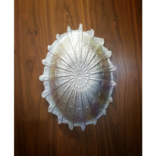 Hand Decorated Glitter Glazed Glass Bowl