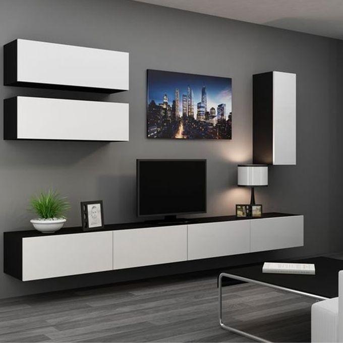 Haye Wall Mount TV Stand Combo(C03)-High Gloss