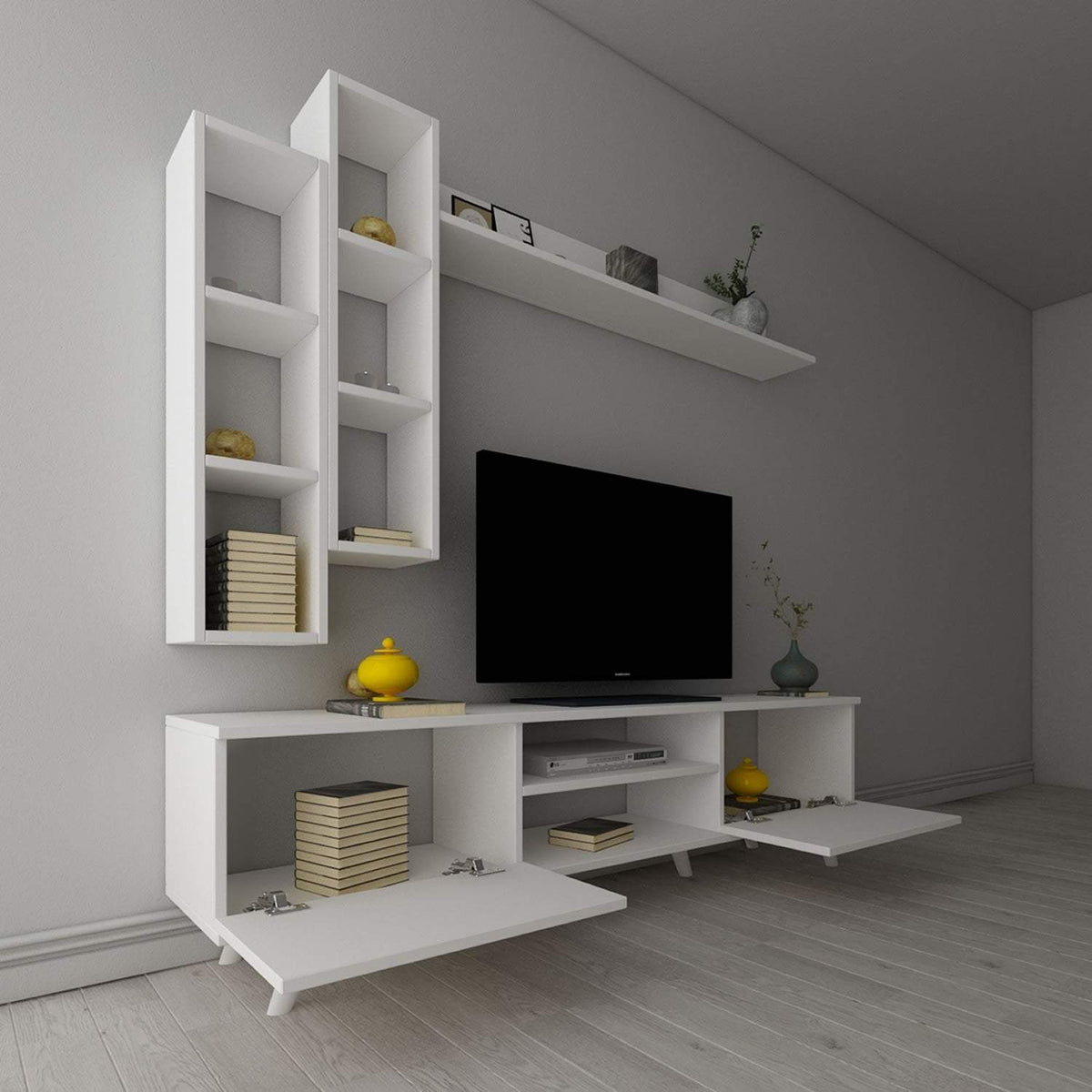 Retro TV Stand with Hanging shelf Home Office Garden | HOG-HomeOfficeGarden | online marketplace