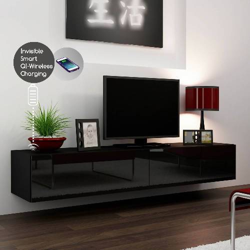 Smart Wireless Fast Charging Wall Mount TV Stand 2.0