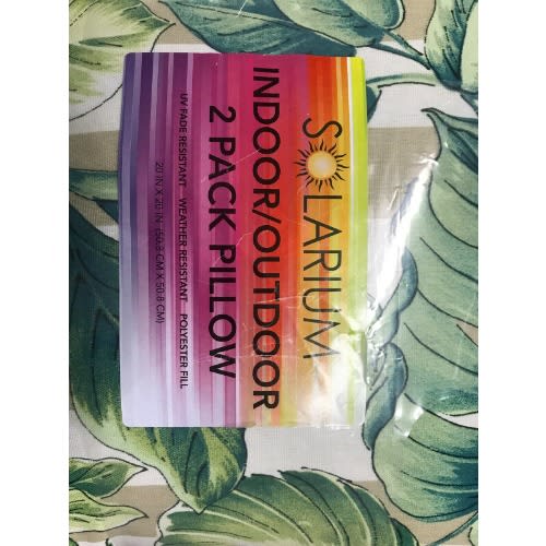 Solarium 2 Pack Pillow | Keturah Stripe Peacock | 20 In X 20 In