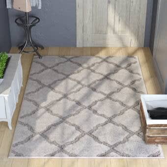 Structure Pipestone Buff Area Rug - 6ft 7in X 9ft 6in - White And Cloud Gray