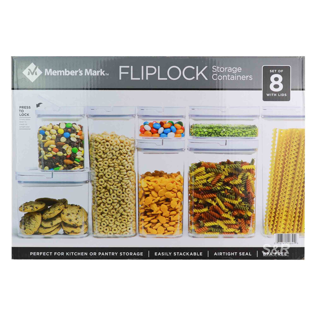 Member's Mark Fliplock Containers Set - 8 Pieces