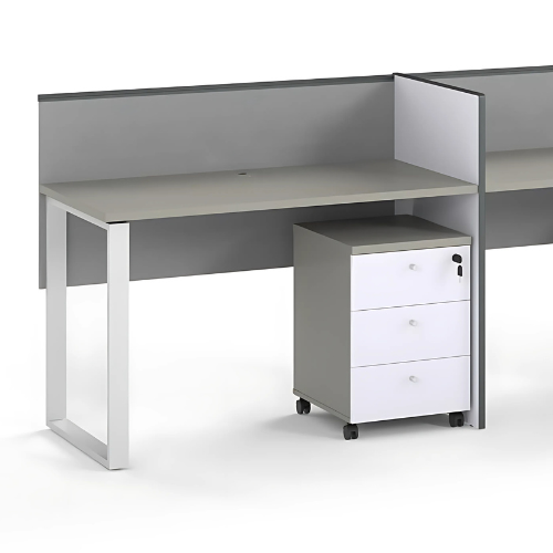 2-Person Linear Office Workstation with Central Divider. @HOG - Home Office Garden Online Marketplace