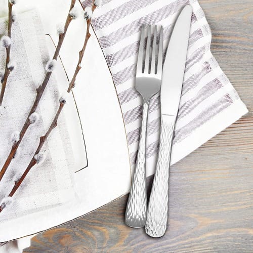 Hampton Forge Hammered Cutlery Set - 20pcs