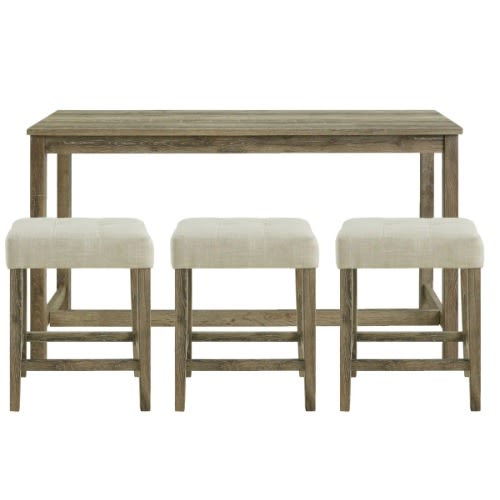 Oak Lawn Bar Table and Three Stools