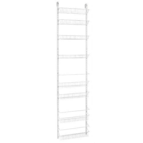 Closetmaid Adjustable 8-Tier Wall and Door Rack, 77-inch Height X 18-inch