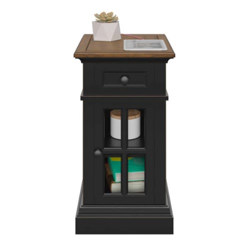 Tresanti Nathaniel Chairside Table with Power