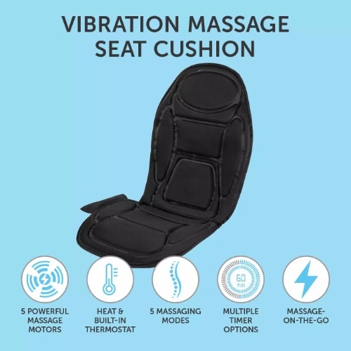 Carmen Infrared Heated Seat Massager 5 Massage Modes 12v. Home Office Garden | HOG-HomeOfficeGarden | online marketplace