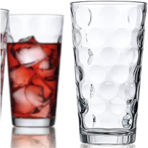 Home Essentials & Beyond Drinking Glasses [Set of 10] Highball Glass Cups