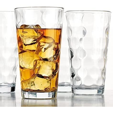 Home Essentials & Beyond Drinking Glasses [Set of 10] Highball Glass Cups
