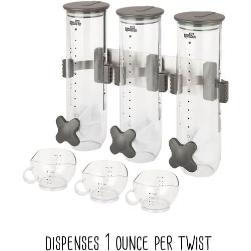 Wall Mount 3 in 1 Food and Cereal Dispenser