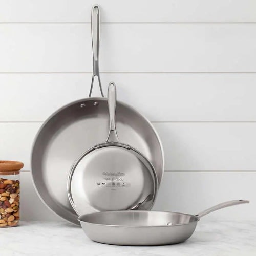 Calphalon 3-piece Tri-ply Clad Stainless Steel Skillet Set. Home Office Garden | HOG-HomeOfficeGarden | online marketplace