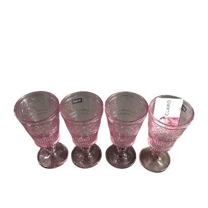 Godinger Claro Set of 4 Wine Goblets - 9oz