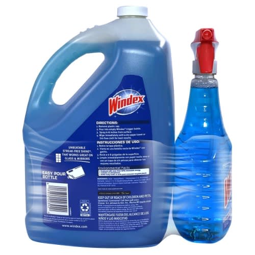 Windex Original Glass Cleaner - 32 Fl Oz & 128 Fl Oz Refill