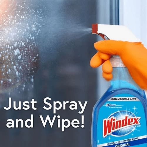 Windex Original Glass Cleaner - 32 Fl Oz & 128 Fl Oz Refill