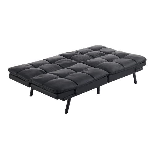 Mainstays Faux Leather Memory Foam Futon Sofa - 72in. X 34in. X 32in