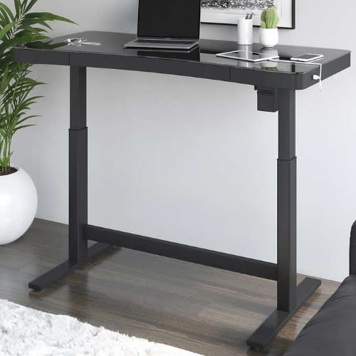 Tresanti Curved Computer Adjustable Table - Wireless Charging
