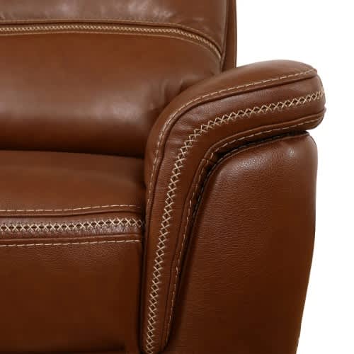 Oliver Leather 5 Seater Power Reclining Sofa with Power Headrests