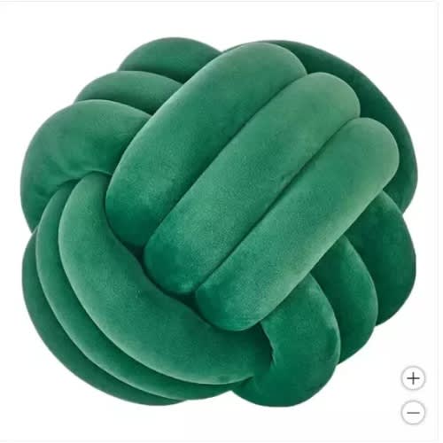 Dream on Knot Pillow - 28cm - Green