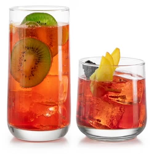 Libbey Ascent Tumbler and Rocks Glass Set - 16 Pieces