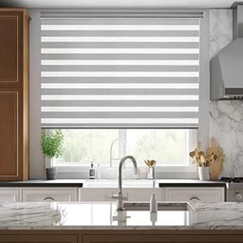 Linkcoo Zebra Blinds Roller Shades for Windows - (Width 21", Max Drop Height 72")