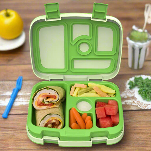 5 Compartment Kid's Lunch Box - Green. Home Office Garden | HOG-HomeOfficeGarden | online marketplace
