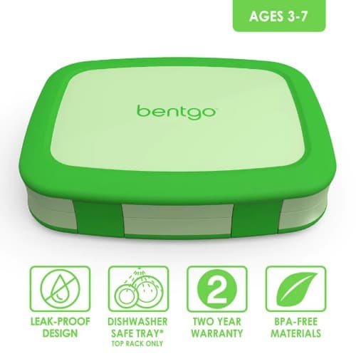 5 Compartment Kid's Lunch Box - Green. Home Office Garden | HOG-HomeOfficeGarden | online marketplace